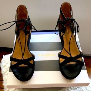 Aquazzura suede platform sandals